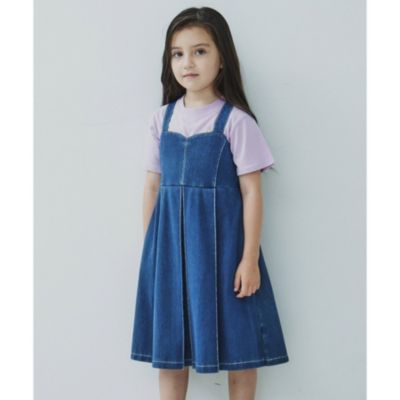 集英社HAPPY PLUS STORETHE SHOP TK（Kids）（ティーケー サップキッド：キッズ）/【110－160】デニムジャンスカ