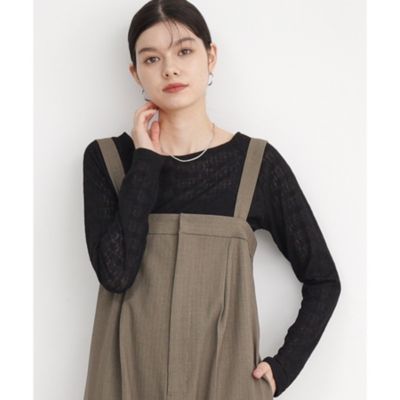 集英社HAPPY PLUS STORETHE SHOP TK（Women）（ザ ショップ ティーケー：レディース）/【上品な透け感】ウェーブプルオーバー/洗濯機OK