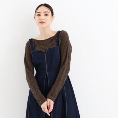 集英社HAPPY PLUS STORETHE SHOP TK（Women）（ザ ショップ ティーケー：レディース）/【上品な透け感】ウェーブプルオーバー/洗濯機OK