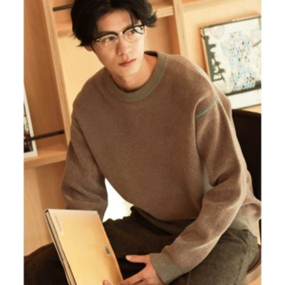 集英社HAPPY PLUS STORETHE SHOP TK（Men）（ザ ショップ ティーケー：メンズ）/【ハグするニット】モールニットクルーネック　親子リンク/ユニセックス