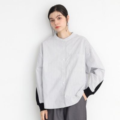 集英社HAPPY PLUS STORETHE SHOP TK（Women）（ザ ショップ ティーケー：レディース）/バックリブ切り替えシャツ