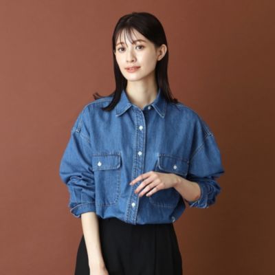 集英社HAPPY PLUS STOREDRESSTERIOR（Ladies）（ドレステリア：レディース）/ライトオンスデニムシャツ