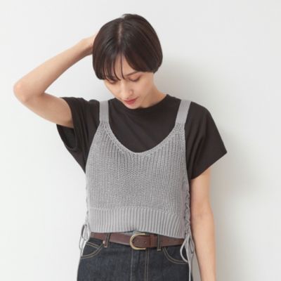 集英社HAPPY PLUS STOREDessin（Ladies）（デッサン：レディース）/【洗える】サイドレースアップビスチェ