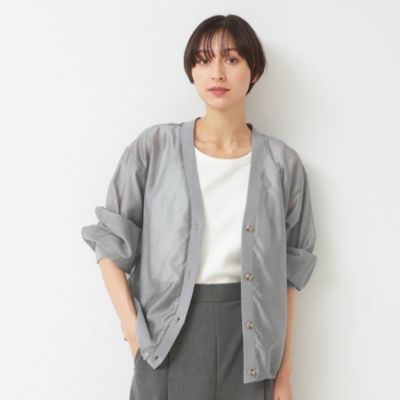 集英社HAPPY PLUS STOREDessin（Ladies）（デッサン：レディース）/【洗える】シアーブラウスカーディガン