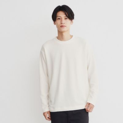 集英社HAPPY PLUS STORETHE SHOP TK（Men）（ザ ショップ ティーケー：メンズ）/杢ふくれフェイクレイヤードプルオーバー