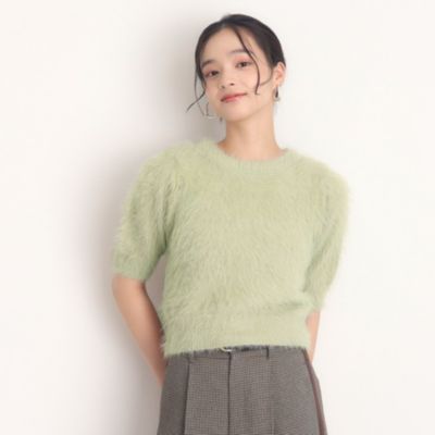 集英社HAPPY PLUS STORETHE SHOP TK（Women）（ザ ショップ ティーケー：レディース）/半袖フェザーニット