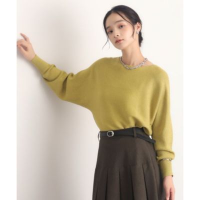 集英社HAPPY PLUS STORETHE SHOP TK（Women）（ザ ショップ ティーケー：レディース）/【体形カバー/首周りすっきり】上品ラメドルマンニット/洗える