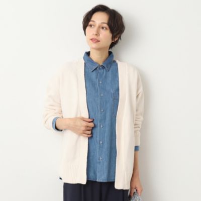 集英社HAPPY PLUS STOREDessin（Ladies）（デッサン：レディース）/【洗える】モール素材カーディガン