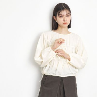 集英社HAPPY PLUS STORETHE SHOP TK（Women）（ザ ショップ ティーケー：レディース）/ナイロンシャーリングブラウス【洗える】