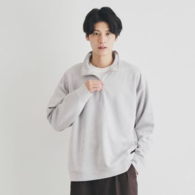 集英社HAPPY PLUS STORETHE SHOP TK（Men）（ザ ショップ ティーケー：メンズ）/スエード調ハーフジッププルオーバー