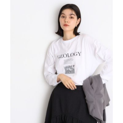 集英社HAPPY PLUS STORETHE SHOP TK（Women）（ザ ショップ ティーケー：レディース）/ロゴ＆箔プリントTシャツ【洗える】