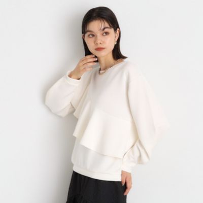 集英社HAPPY PLUS STORETHE SHOP TK（Women）（ザ ショップ ティーケー：レディース）/アシメフリルプルオーバー【洗濯機OK】