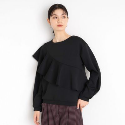 集英社HAPPY PLUS STORETHE SHOP TK（Women）（ザ ショップ ティーケー：レディース）/アシメフリルプルオーバー【洗濯機OK】