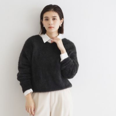 集英社HAPPY PLUS STORETHE SHOP TK（Women）（ザ ショップ ティーケー：レディース）/【＠BAILA掲載】【前後2way】フェザーニット/洗える