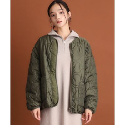 集英社HAPPY PLUS STORETHE SHOP TK（Women）（ザ ショップ ティーケー：レディース）/【蓄熱保温】リバーシブルキルトブルゾン