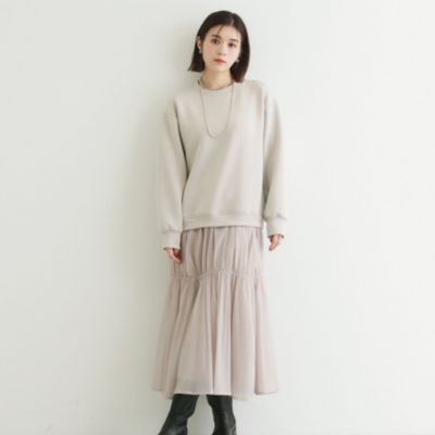 集英社HAPPY PLUS STORETHE SHOP TK（Women）（ザ ショップ ティーケー：レディース）/【着回し力◎】ダンボールドッキングワンピース/洗える