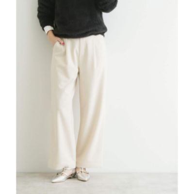 集英社HAPPY PLUS STORETHE SHOP TK（Women）（ザ ショップ ティーケー：レディース）/【洗える】TR両面起毛ベーシックワイドパンツ