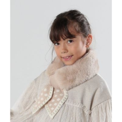 集英社HAPPY PLUS STORESHOO・LA・RUE/Kids（シューラルー（キッズ））/ニットフェイクファーティペット