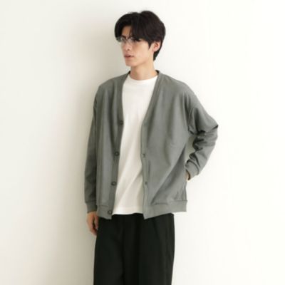 集英社HAPPY PLUS STORETHE SHOP TK（Men）（ザ ショップ ティーケー：メンズ）/ツイルスウェードタッチカーディガン