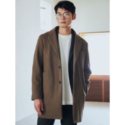 集英社HAPPY PLUS STORETHE SHOP TK（Men）（ザ ショップ ティーケー：メンズ）/ウールライクメルトンチェスターコート