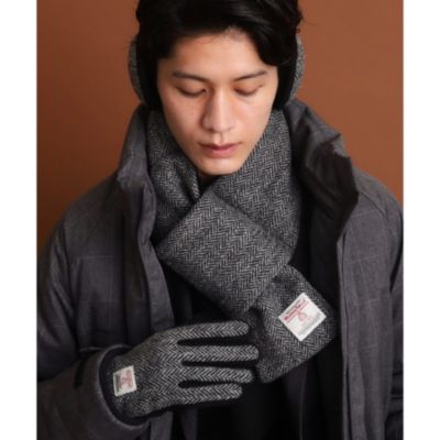 集英社HAPPY PLUS STORETHE SHOP TK（Men）（ザ ショップ ティーケー：メンズ）/【HARRIS TWEED／ハリスツイード】中綿入り差込マフラー