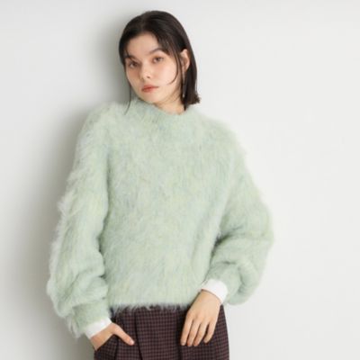 集英社HAPPY PLUS STORETHE SHOP TK（Women）（ザ ショップ ティーケー：レディース）/mixシャギーハイネックショート/洗える