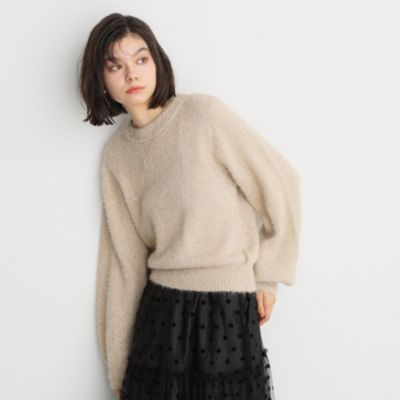 集英社HAPPY PLUS STORETHE SHOP TK（Women）（ザ ショップ ティーケー：レディース）/シャイニーフェザーニット【洗える】