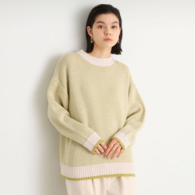 集英社HAPPY PLUS STORETHE SHOP TK（Women）（ザ ショップ ティーケー：レディース）/ラメヘリンボーンニット【洗濯機OK】