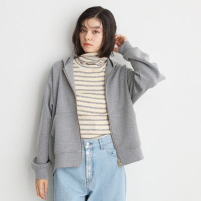 集英社HAPPY PLUS STORETHE SHOP TK（Women）（ザ ショップ ティーケー：レディース）/【ダブルジップ】ダンボールフードジップパーカー/洗える