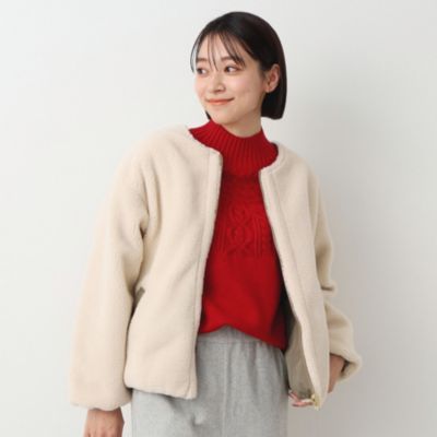 集英社HAPPY PLUS STOREDessin（Ladies）（デッサン：レディース）/【リバーシブル】ボア×キルトブルゾン