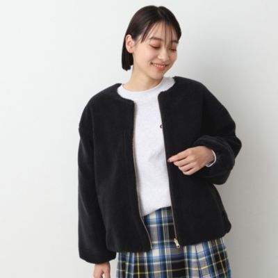 集英社HAPPY PLUS STOREDessin（Ladies）（デッサン：レディース）/【リバーシブル】ボア×キルトブルゾン