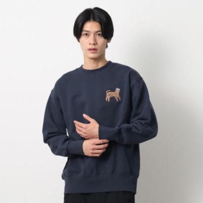 集英社HAPPY PLUS STOREDessin（Men）（デッサン：メンズ）/【洗える】タイガーワンポイントスウェット