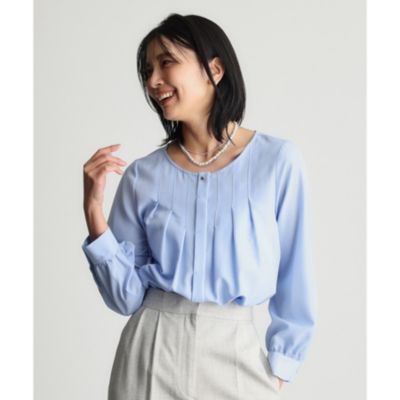 集英社HAPPY PLUS STORETHE SHOP TK（Women）（ザ ショップ ティーケー：レディース）/【セレモニー/通勤】フロントタックブラウス