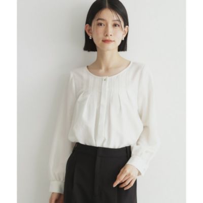 集英社HAPPY PLUS STORETHE SHOP TK（Women）（ザ ショップ ティーケー：レディース）/【セレモニー/通勤】フロントタックブラウス