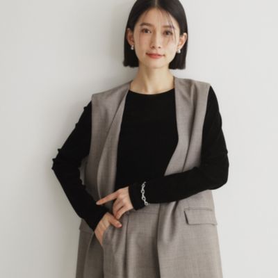 集英社HAPPY PLUS STORETHE SHOP TK（Women）（ザ ショップ ティーケー：レディース）/クラッシュベロア長袖【洗える】