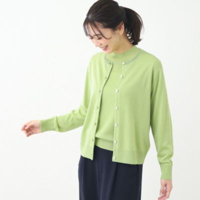 Reflect(リフレクト)の【手洗い可】カーディガン＋ニットツインセット  