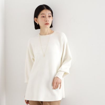 集英社HAPPY PLUS STORETHE SHOP TK（Women）（ザ ショップ ティーケー：レディース）/【体形カバー】総針ペプラムニット/洗える