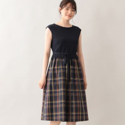 Mackintosh Philosophy マッキントッシュ フィロソフィー の ウォッシャブル マドラスチェックコンビワンピース通販 集英社happy Plus Store