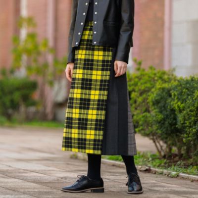 Mackintosh Philosophy マッキントッシュ フィロソフィー のシャギーチェックコンビスカート通販 集英社happy Plus Store