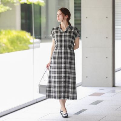 Mackintosh Philosophy マッキントッシュ フィロソフィー のオープンカラーチェックワンピース通販 集英社happy Plus Store