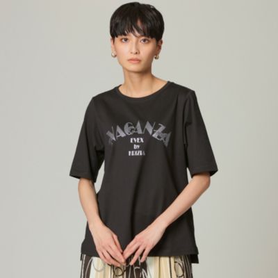 EVEX by KRIZIA ◆◆【ウォッシャブル】ロゴゼブラプリントTシャツ