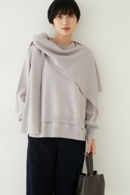 未使用ヒューマンウーマン【ｅｌｅｇａｎｃｅｓｅ】カシミヤストール バイカラーモヘヤミックスストール | human woman（ヒューマン