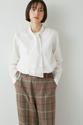 タグ付human woman ボウタイブラウスM