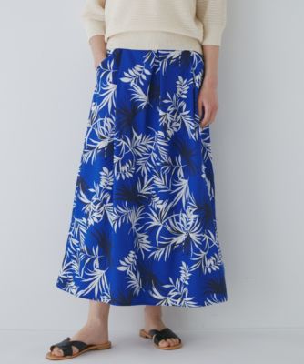 human woman(ヒューマン ウーマン)の◇リーフプリントスカート通販