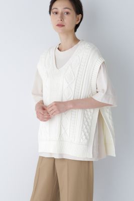 かわいい！肩フリル付きケーブル編みアラン編み タートルネックセーター♪ニット