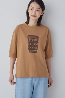 HUMAN WOMAN(ヒューマン ウーマン)のコーヒー染めＴシャツ通販