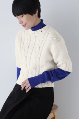 human woman(ヒューマン ウーマン)の◇ハーフスリーブ ブークレニット