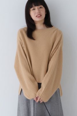 human woman(ヒューマン ウーマン)の◇ミドルゲージ地柄ニット