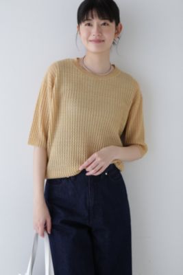 human woman(ヒューマン ウーマン)の◇ウエーブニットTシャツ通販