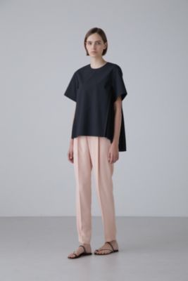アドーア　美品　サンドジョーゼット　2ラップ付き　テーパード　パンツ セール】 サンドジョーゼット2ラップ付きテーパードパンツ
